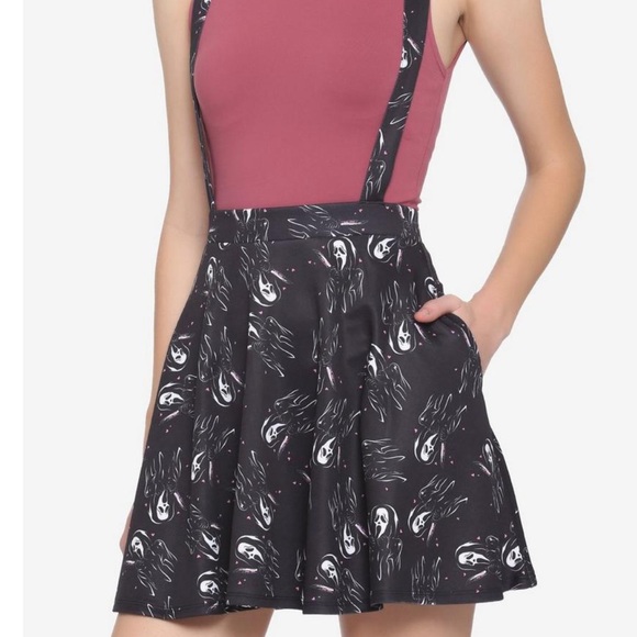 Dresses & Skirts - NBW NWT Hot topic Scream Suspender skirt